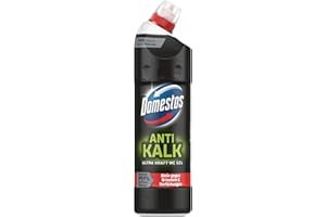 ‎DOMESTOS Domestos Anti Kalk Ultra Kraft WC Gel Reinigungsmittel gegen Urinstein und Verfärbungen für eine effektive WC Reinigung 750 ml