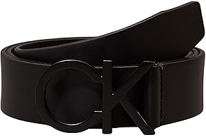 Calvin Klein Uomo Cintura Ck Buckle Belt 3.5 cm Cintura in Pelle
