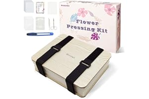 Worown Professional Flower Press Kit, Leaf Press, Plant Press, 6 x 8 inch 6 Layers Nature Press Kit Including Instructions