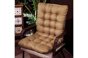 LUMoony 1Pcs Coussin de Chaise Coussin d'assise et de Dossier pour chaises Tapis de Sol Coussin de Sol Pliable Lavable pour Fauteuil à Bascule Meubles de Jardin Intérieur Extérieur Patio Coussin