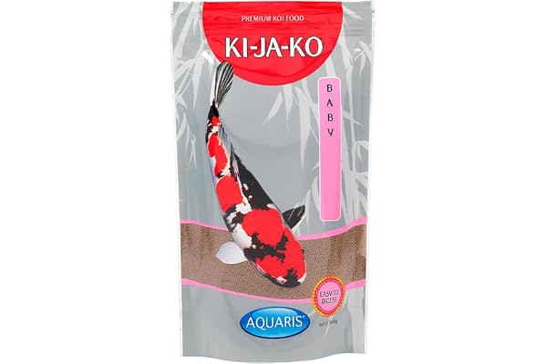 KI-JA-KO Baby Koi Foder 2 mm 500 g. Proteinrikt koifoder för koi-yngel. Fiskfoder för koi med astaxantin, paprika, prebiotika