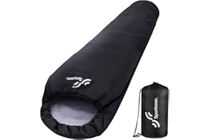 Sportneer Śpiwór – mały rozmiar po spakowaniu i ultralekki (950 g/1500 g) – śpiwór mumia, outdoorowy śpiwór letni / 3-4 pory roku, śpiwór na kemping, dla mężczyzn, kobiet, dorosłych