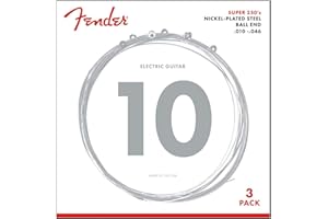 Fender Super 250R NPS Ball End Strings (.010-.046 Gauges) 3-Pack