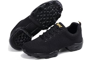 ForceRoute Chaussures de Sport Jazz,Baskets de Danse,Chaussures de Danse Homme,Chaussure Danse Latine Homme,Semelle Fendue,Respirant,Poids léger,pour Jazz Latin Rumba Cha Cha,Aptitude,Sport