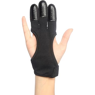 Guanto Da Tiro Archers 4 Dita In Pelle Cioccolato E Nero – Precisione E Comfort Per Cacciatori E Arcieri