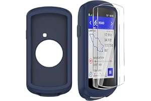 Moorovgi Custodia+2 Pezzi Vetro Temperato per Garmin Edge 1040,Pellicola Protettiva Proteggi Schermo Accessorio per Computer da Bici GPS per Garmin Edge 1040 (Blue)