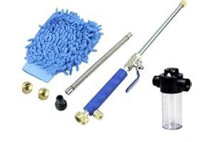 KATSU TOOLS Aim Tools Lavadora de Alta presión Hydro Jet Pistola de Lavado de Lanza Boquilla de Manguera Extensible Kit de Rociador de Espuma para el Hogar Jardín Ventana Lavado de Autos Limpieza