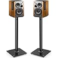 PERLESMITH CASE Universal Floor Speaker Stands 26 Inch for Surround Sound, Klipsch, Sony, Edifier, Yamaha, Polk & Other Bookshelf Speakers Weight up to 22lbs - 1 Pair
