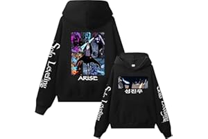Bauxhie Solo Leveling Hoodie Frauen Männer Sung Jin Woo Cosplay Pullover Langarm Pullover Halloween Kostüm