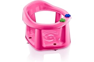 DUNYA 3 in 1 Baby Toddler Child Bath Support Seat Safety Bathing Safe Dinning Play BPA Free (Pink)