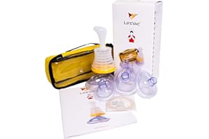 LifeVac Travel Kit - Choking Rescue Device, Portable Suction Rescue Device First Aid Kit for Kids and Adults, Portable Airway Suction Device for Children and Adults