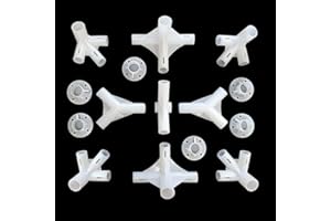 SHINEKOO Lote de 15 Piezas de Repuesto para cenador de 3 x 6 m, Conector Central de Esquina 25/19 mm