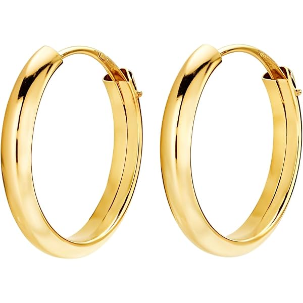 Orecchini cerchio oro giallo 18 kt 1,40 gr | Gioielli Tosti