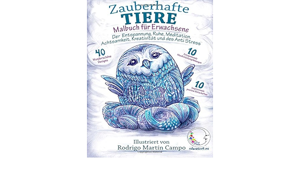 Malbuch Fur Erwachsene Zauberhafte Tiere Amazon De Relaxation4 Me Bucher