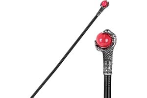KYOEOE Canne gothique Halloween Accessoires de costume vampire Sceptre de pharaon Accessoires de costume Baguette de sorcière Canne pour enfants pour Halloween Des bonbons ou un sort Cosplay Dress Up Party