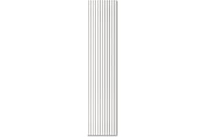 KAISER plastic® Panneaux acoustiques - Couleur : blanc - Panneaux muraux en différents formats - Mur à lamelles de couleur pastel - Revêtement mural moderne (150 x 40 cm)