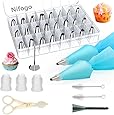 Set Per Decorazione Torte Con Penna E 7 Punte Intercambiabili – Ideale Per Glassa, Crema E Dessert – Kit Pasticceria Fai Da Te - 3