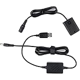 AC-PW20 DC Coupler Replacement for NP-FW50 Battery, AC PW20 USB Power AC Adpater kit Compatible with Sony a7R, a7,a7S,a7S II,