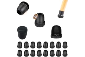Feligio 16pcs Gommini per Sedie Antiscivolo, Tappi per Sedie in Silicone 14-19mm, Protezione Pavimenti, Riduzione Rumore - Piedini per sedie Rotondi, Nero