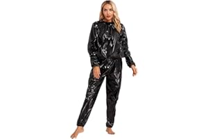 AIGOUT - Tuta da sauna unisex, per esercizi per la perdita di peso, sottile, per palestra, fitness e allenamento, anti-strappo e anti-sudore