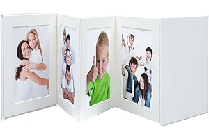 DEKNUDT FRAMES MARCO DEKNUDT LEPORELLO BLANCO CON IMITACION CUERO PARA 8 FOTOS 8X10X15 A66DC1 8PH