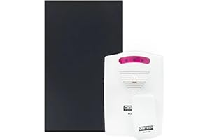 Digiteck Tech Wireless Pressure Mat Doorbell and Alarm Systems, White & Black