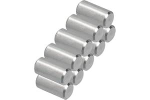 PATIKIL 10pz Assortimento Tasselli in 304 Acciaio Inox 10 x 20mm, Spina Centraggio Perni Metallo Cilindrica Perno Picchetti per Mensole Elementi per Posizione Componenti Fissaggio Mobili
