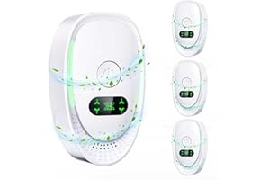 GECOOL 4-Pack Air Purifier Plug In with Negative Ion Technology, Mini Portable Ioniser for Home Bedroom Office, Odor Eliminator for Unfreshed Air, Pets, Toilets, Quiet Air Freshener