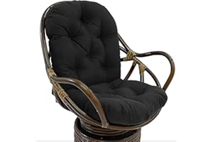 JIcloun Cuscino per Sedia a Dondolo Girevole, Cuscino per Sedile in Vimini Rattan, Cuscini per Sedia a Dondolo Impermeabili e Resistenti ai Raggi UV, Decorazione della casa,A15