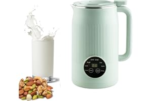 REMORUI 1200ML Pflanzenmilchbereiter, 8 Modi Sojamilch Maschine, Sojenmilch Zitruspresse, Milchmaschine mit Edelstahl und Klinge, Hausgemachte Milchbereiter für Sojabohnen (Grün)