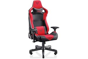 VALK Gaia - Silla Gaming Ergonomica Transpirable, Silla Gamer Profesional, Reclinable 160º, Reposabrazos 4D, Pistón Clase 4, Espuma Moldeada en frío, Silla Escritorio, Silla Oficina (Roja)