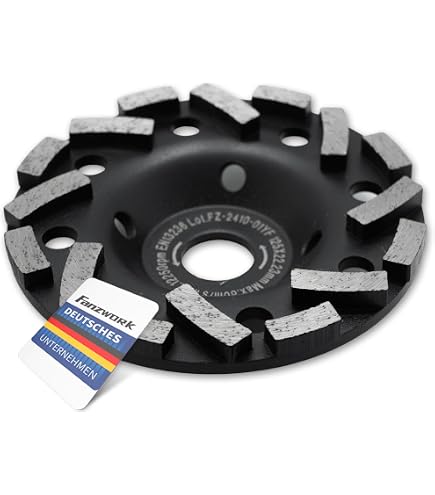 WEFARU Diamant-Schleiftopf 180 Mm – PKD, 8 Segmente, Für Winkelschleifer & Betonschleifer