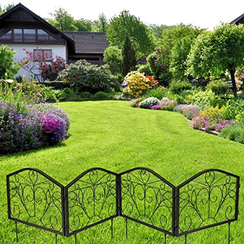 4 St. Zaun Rankzaun Rankhilfe Rankenbogen Rankgitter 57,5 x 46 cm JL1072