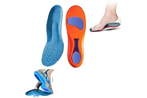 OVEALLGO Semelles Orthoflex Pour Hallux Valgus, Semelles OrthopéDiques Orthoflex Pour Pieds Creux Une JournéE EntièRe Sans Douleur (Bleu (1 paire), 37-38)