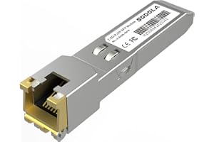 Sodola 2.5GBase-T RJ45 SFP+ Module, 2.5G SFP to RJ45 SFP Copper Transceiver, Compatible with Ubiquiti UniFi, TP-Link, Mikrotik and Other Open Switches, Plug and Play
