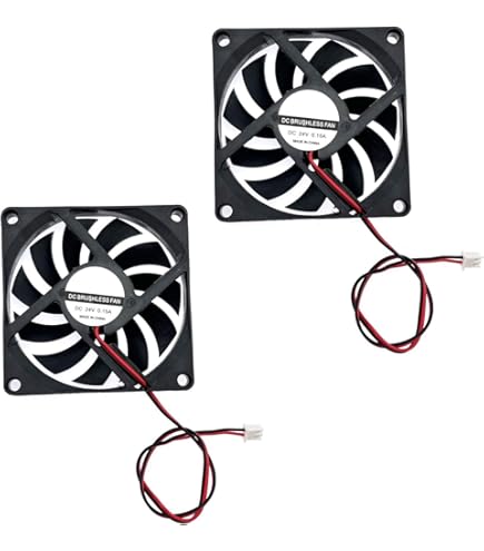 Ventole 80x80x25 Mm DC 24V - 2 Pezzi, Silenziose, Per Stampanti 3D E Elettronica - Foto 10