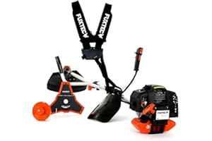 Fuxtec Débroussailleuse Thermique FX-MS152 Multitool 2 en 1 52cm3 Coupe Bordure Rotofil Essence Conçue pour Mauvaises Herbes, Arbustes et Espaces Verts