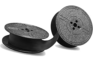 AFOXON Universal Typewriter Ribbon Twin Spool Typewriter Ribbon Twin Spool Replacement Pack for Most Typewriter (1 Black)