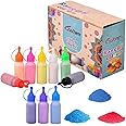 CRAFTAM Rangoli Powder Bottles for Diwali Festival Decoration Floor Rang Color Rangoli (Pack of 10 Bottles)