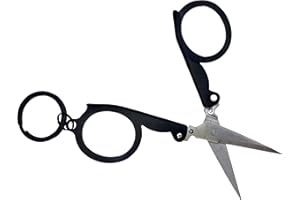 munkees, składane nożyczki z kółkiem na klucze, czarne