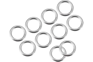 METALLIXITY 304 Acciaio Inox O cerchio (20mm OD 3mm Spessore) 15pz, Saldato Rotondo Suona - per Appendere Oggetti
