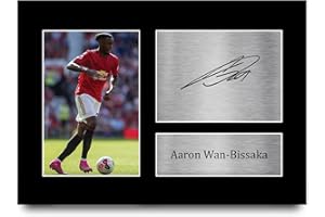 HWC Trading Aaron Wan-Bissaka Gifts Printed Signed Autograph Picture for Fans and Supporters - A4