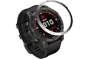 AISPORTS Bisel Estilo Compatible con Garmin Fenix 7X Bisel Anillo Adhesivo Cubierta Anti Arañazos Protección Acero Inoxidable Bisel Metal Loop Dial Marco Círculo Funda Protectora para Garmin Fenix 7X