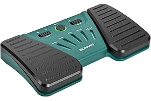 SUNYIN Kabelloser Seitenumkehrer, Pedal, Buletooth Fußpedal, Musik-Seitenwender, Pedal für Handys, iPad, Tablets, Telefon, wiederaufladbar, freihändig, rutschfest, Greenn
