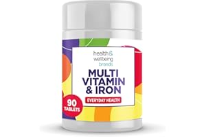 CLUB VITS Multivitamin & Iron High Strength - Includes Important Immune Defence with Vitamin C, D & B6 | One-A-Day Easy-Swallow 90 Pack of Tablets (90)