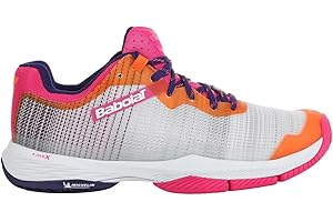 Babolat Zapatillas Padel para mujer Jet Ritma Gris Naranja Rosa AH 2021