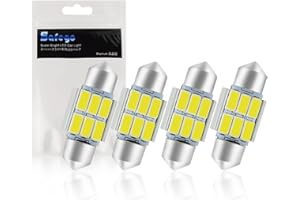 Safego 4x 31mm Canbus LED Lampadine AUTO C5W cupola del festone luci interne auto Dome Festoon 6SMD 5730 LED Lampada LED porta/lettura/soffitto/Interior 12V luce targa Illuminazione