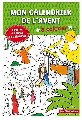mon calendrier de lavent à colorier