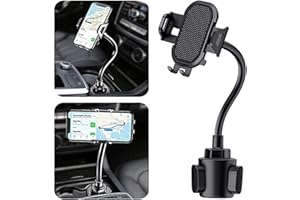 NEOTRIXQI Uniwersalny uchwyt na telefon samochodowy z łabędzią szyjką, uchwyt na telefon, uchwyt na telefon, kompatybilny z iPhone 15 Pro Max 14 13, Samsung Galaxy S23 Ultra S22+ S21 Z Fold 5