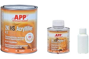 Appret garnissant gris APP 2K 4:1 1litre + 0,25L de durcisseur +0,25L de diluant